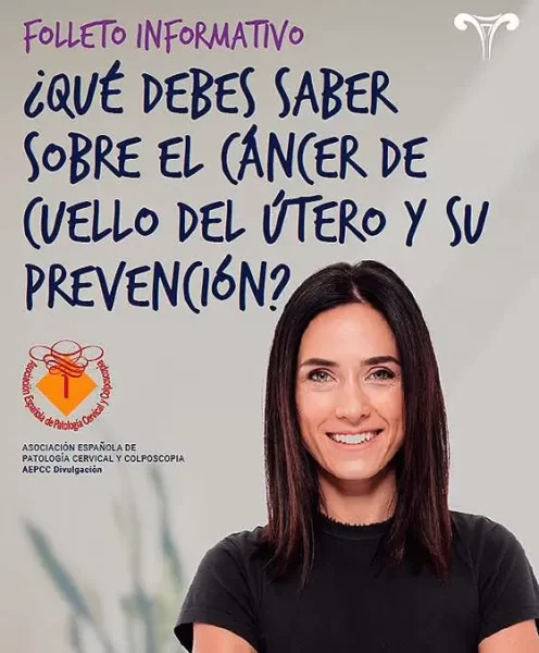 prevencion cancer de cuelllo uterino, imagen de folleto